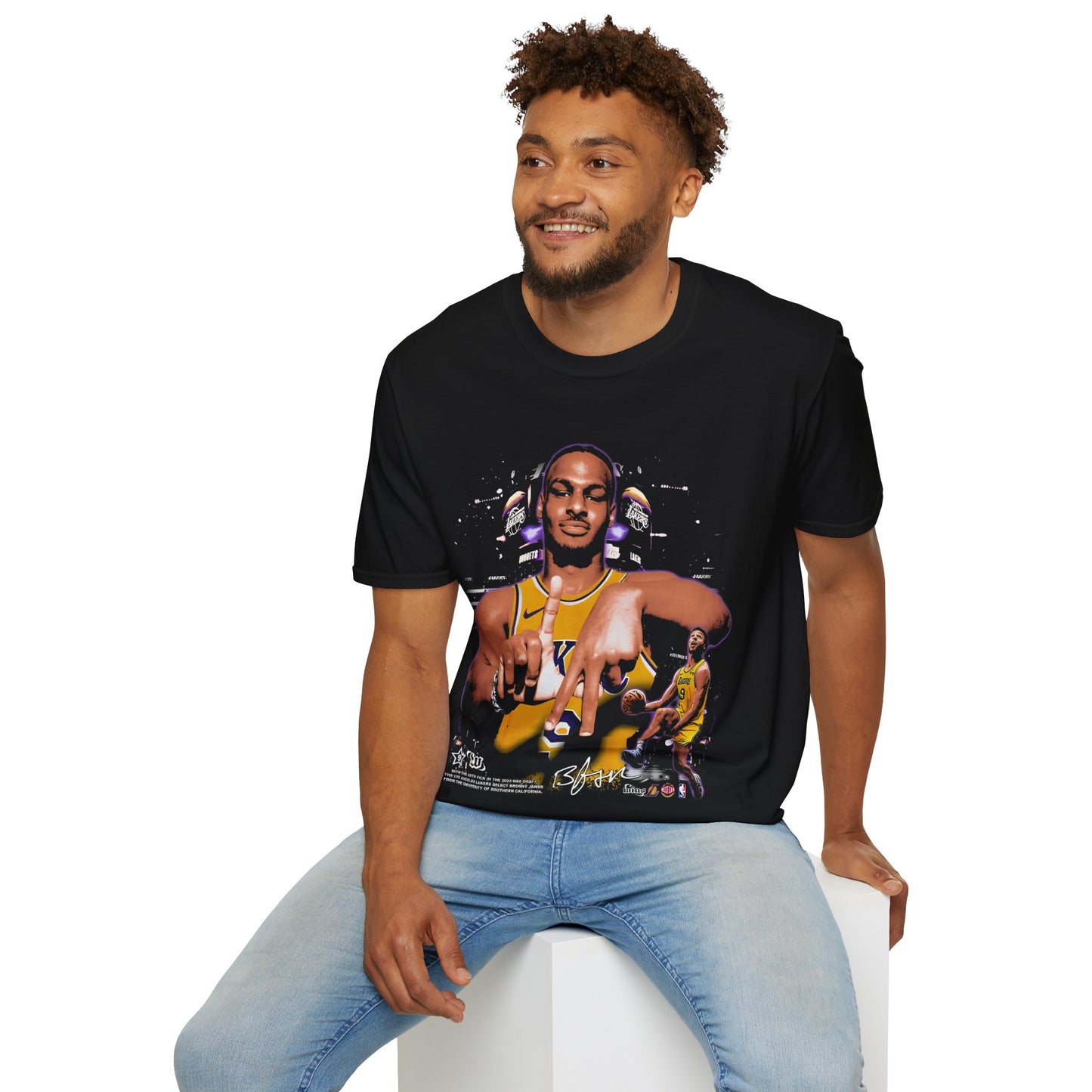 Vintage 90s Basketball Bootleg Style T-Shirt, BRONNY Retro Basketball Shirt Unisex Graphic Tee