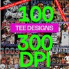 100 T SHIRT DESIGN BUNDLE VINTAGE BOOTLEG 90S STYLE V2