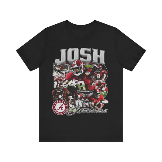 Vintage 90s Football Bootleg Style TShirt JOSH JACOBS 90s Unisex Graphic Tee