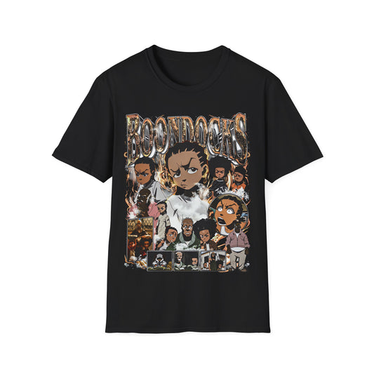 Vintage 90s Pop Culture Bootleg Style T-Shirt, BOONDOCKS Retro Shirt Unisex Graphic Tee