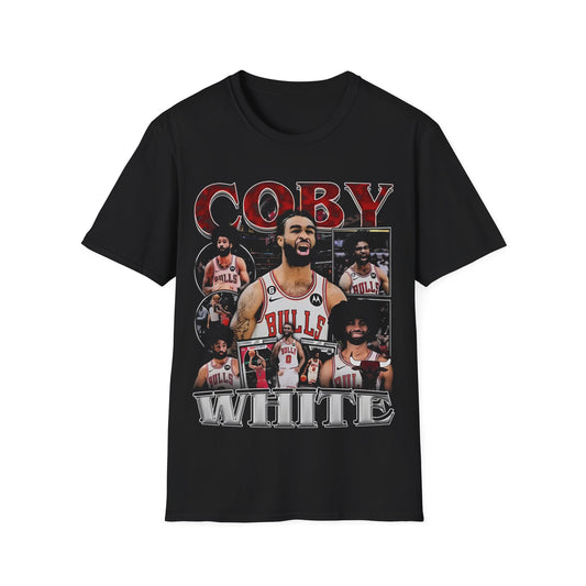 Vintage 90s Basketball Bootleg Style T-Shirt, COBY WHITE Retro Basketball Shirt Unisex Graphic Tee