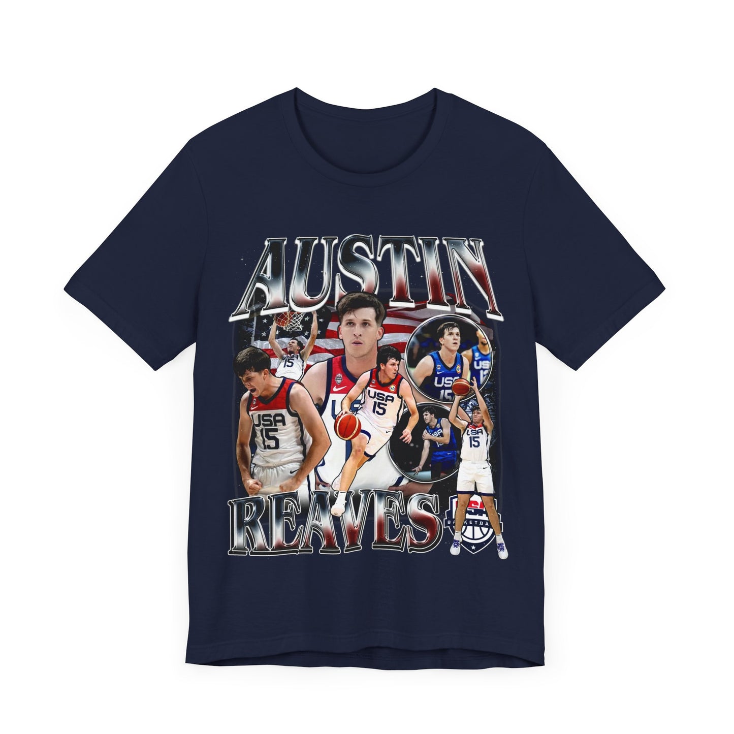 Vintage 90s Basketball Bootleg Style TShirt AUSTIN REAVES USA Unisex Graphic Tee