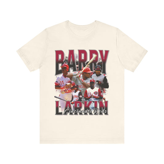 Vintage 90s Baseball Bootleg Style T-Shirt BARRY LARKIN 90s Unisex Graphic Tee