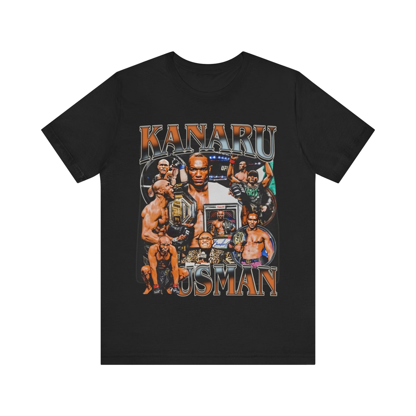Vintage 90s Bootleg Style T-Shirt, Fighter KANURU USMAN Unisex Graphic Tee Shirt