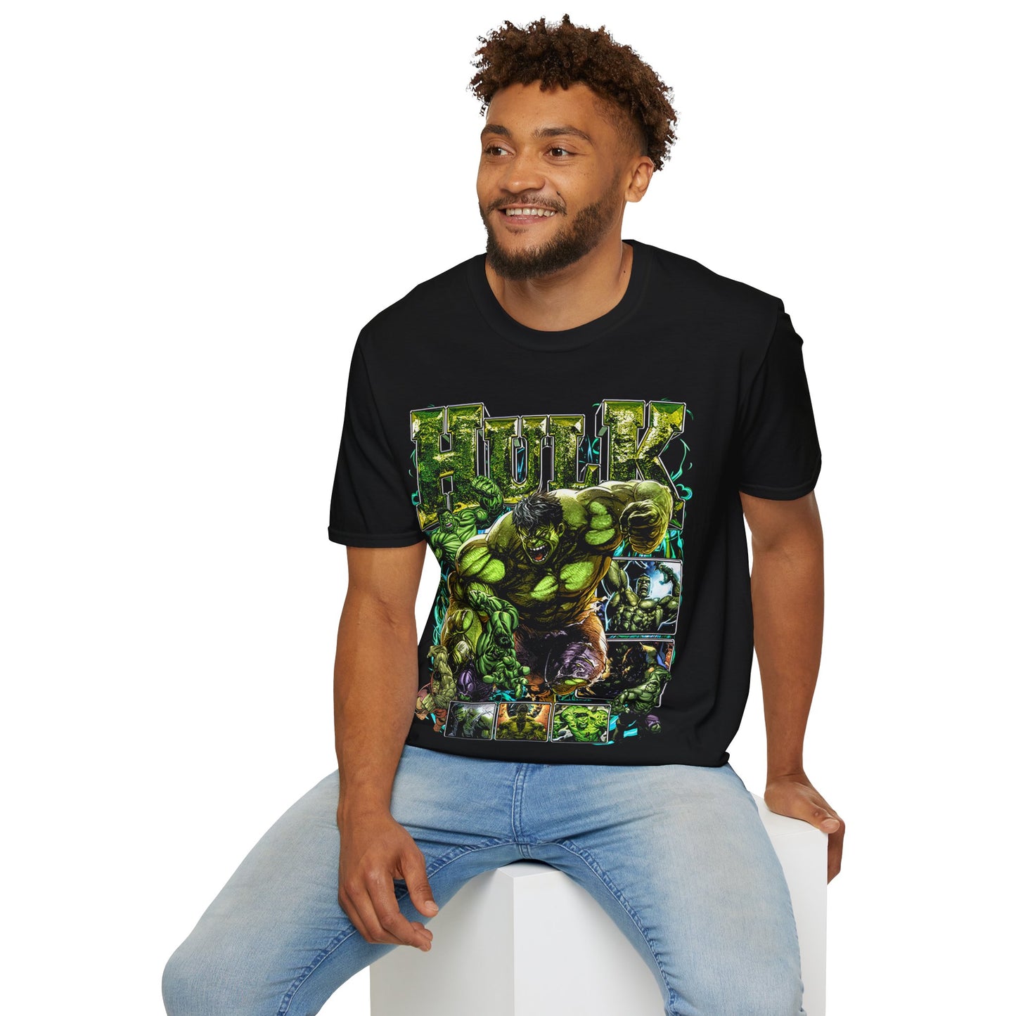 Vintage 90s Superheroes Bootleg Style T-Shirt, HULK Retro Superheroes Shirt Unisex Graphic Tee