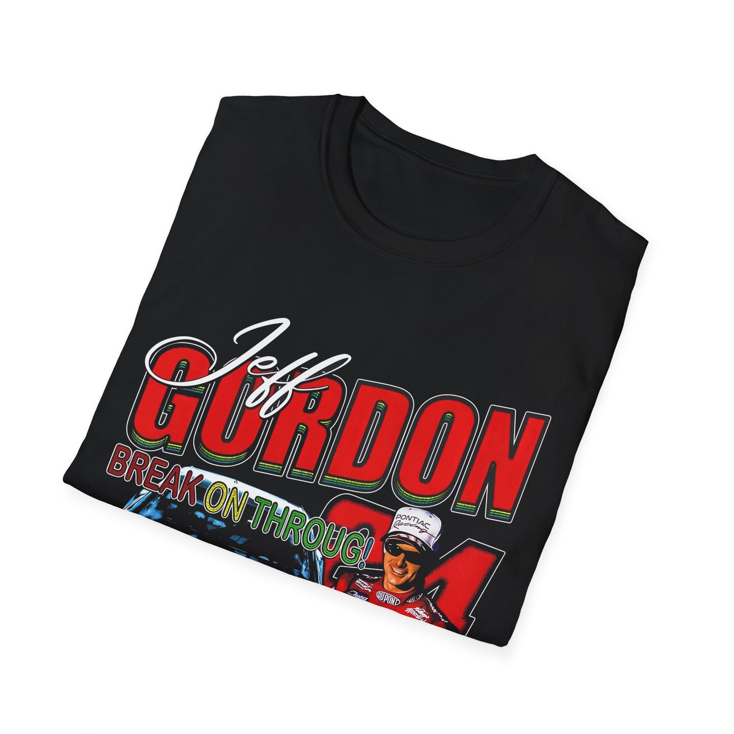 Vintage 90s Racing Bootleg Style T-Shirt, JEFF GORDON Retro Racing Shirt Unisex Graphic Tee Shirt