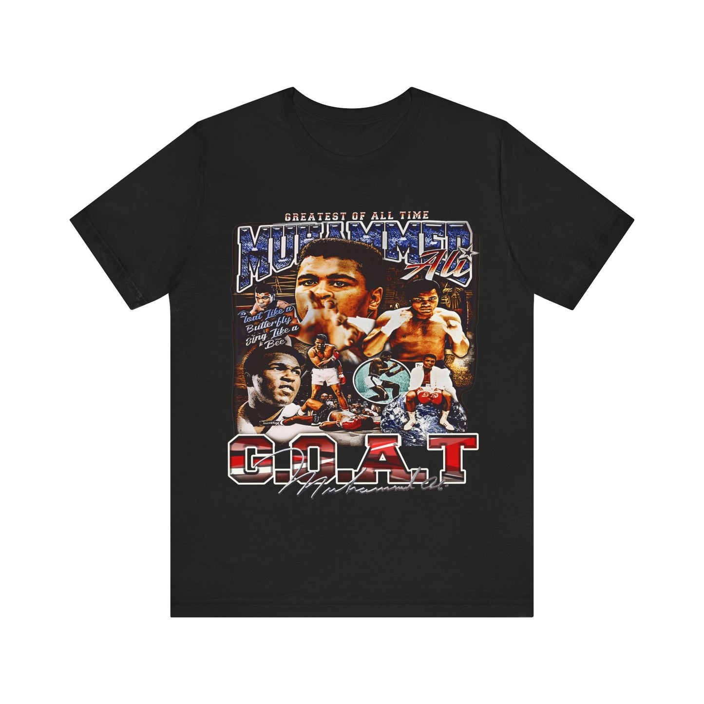 Vintage 90s Bootleg Style T-Shirt, Fighter ALI The Greatest Unisex Tee Shirt
