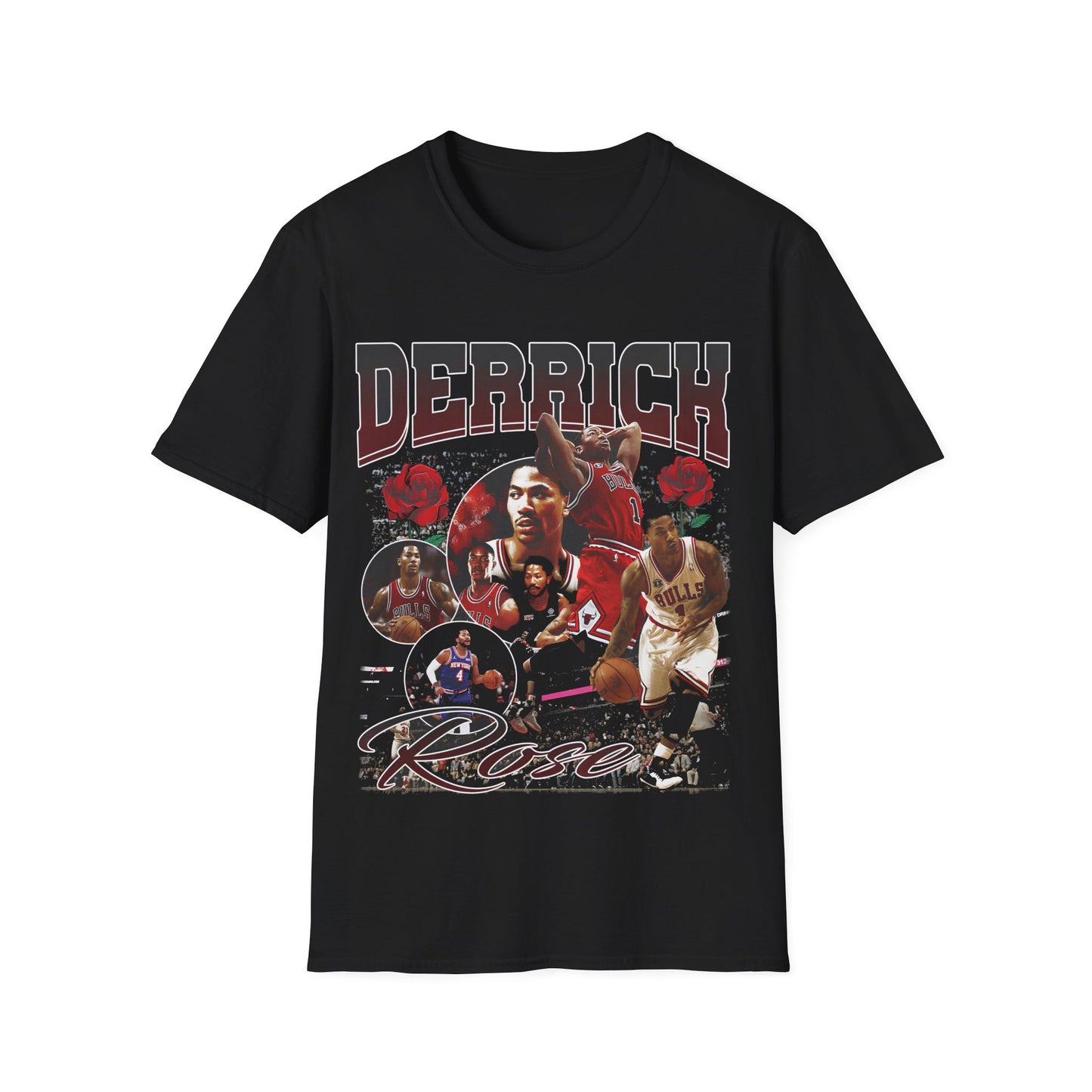 Vintage 90s Basketball Bootleg Style T-Shirt, DERRICK ROSE Retro Basketball Shirt Unisex Graphic Tee