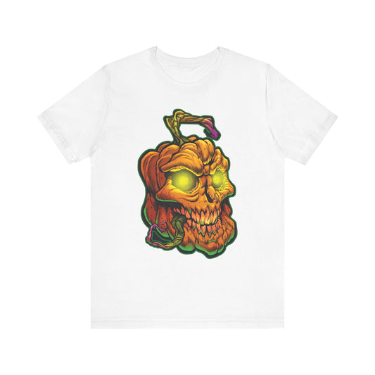 HALLOWEEN SCARY PUMPKIN Unisex Jersey Short Sleeve Tee