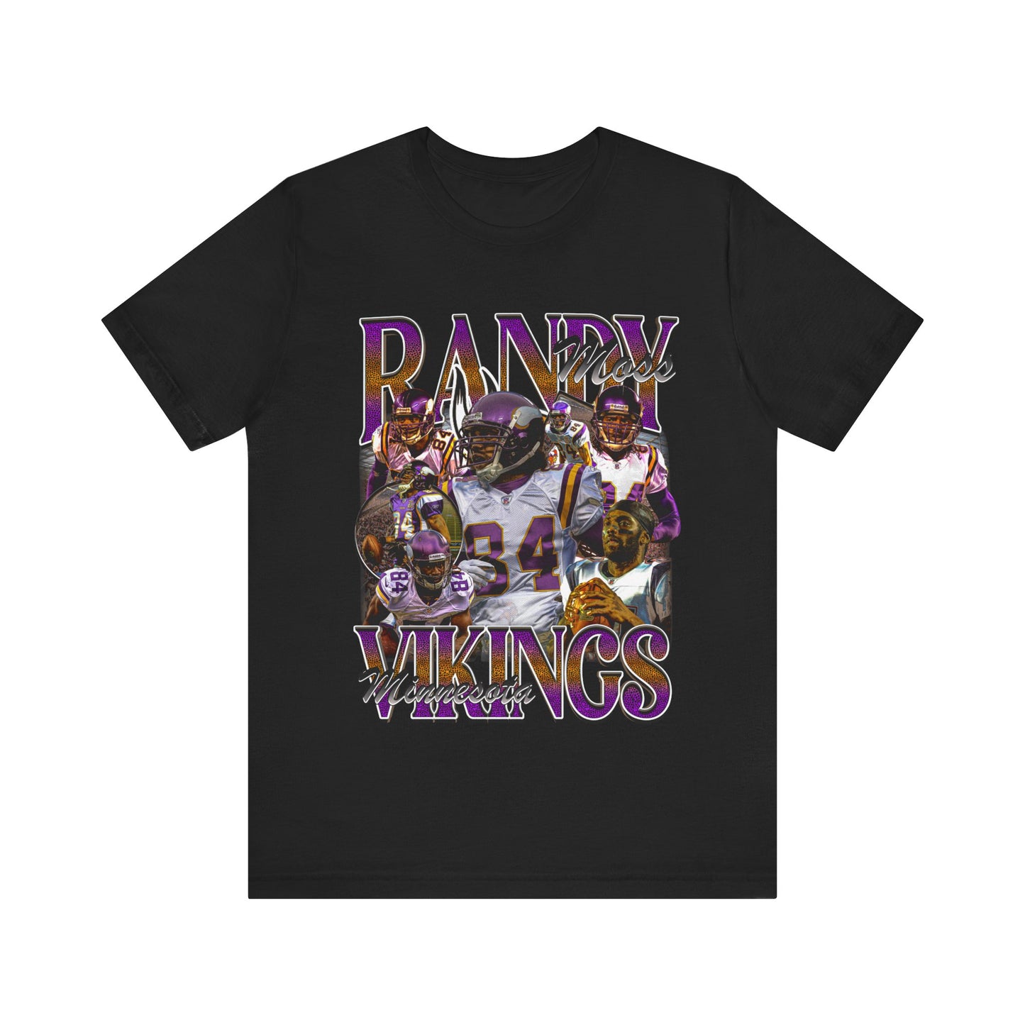 Vintage 90s Football Bootleg Style T-Shirt RANDY MOSS Unisex Graphic Tee Shirt