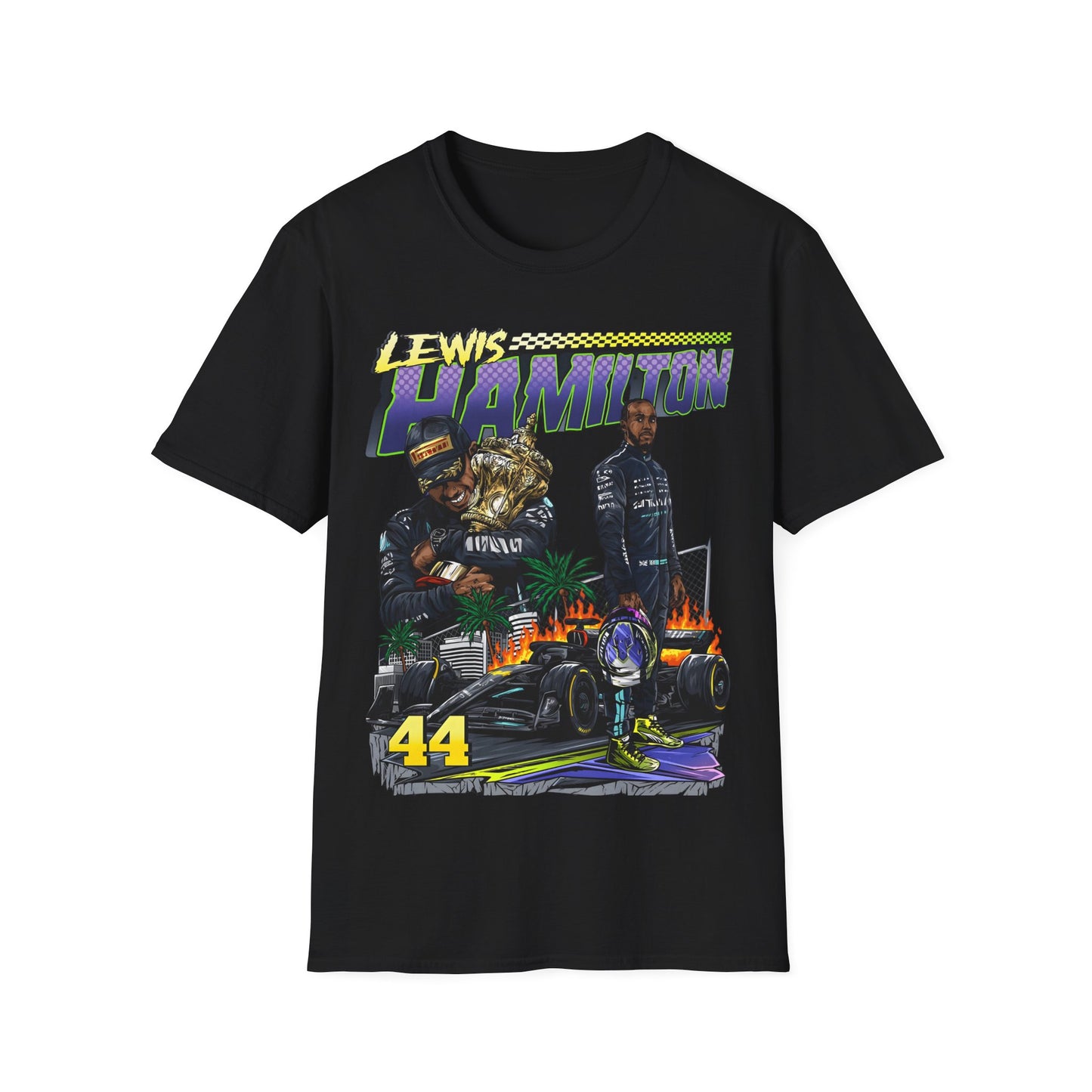 RACING LEGENDS LEWIS HAMILTON Unisex Softstyle T-Shirt