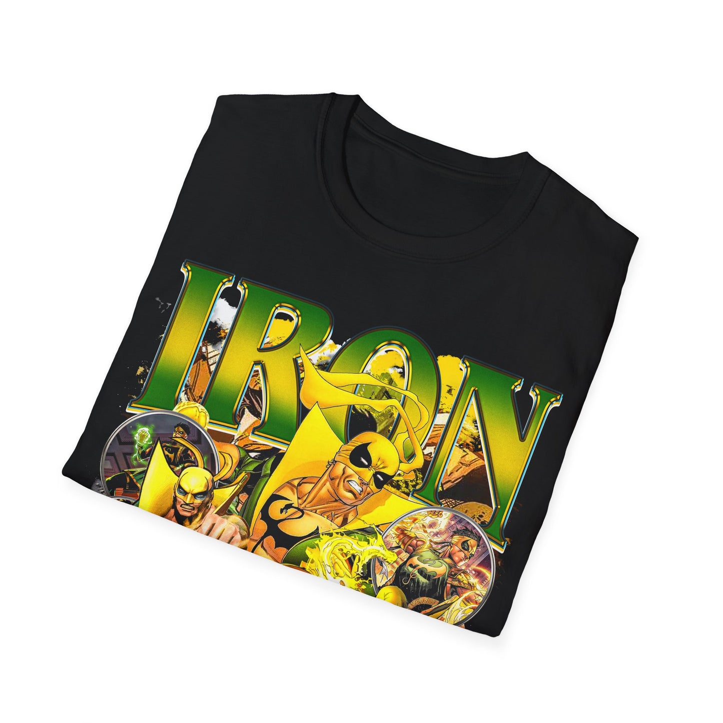 Vintage 90s Superheroes Bootleg Style T-Shirt, IRON FIST Graphic Tee, Retro Superheroes Shirt Unisex Graphic Tee