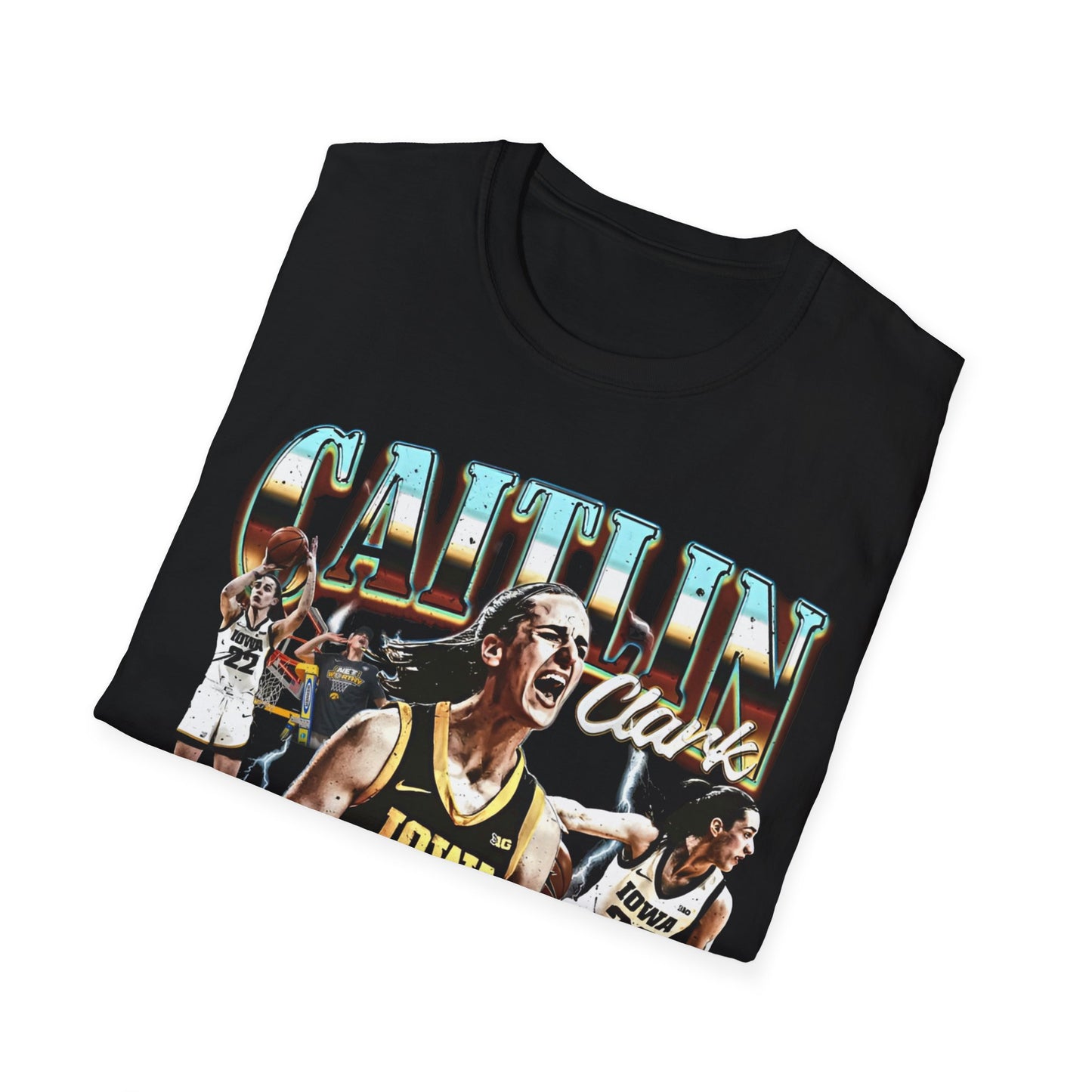 Vintage 90s Basketball Bootleg Style T-Shirt, CAITLIN CLARK IOWA Graphic Tee, Retro Basketball Shirt Unisex Graphic Tee