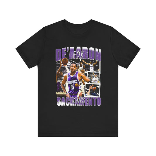Vintage 90s Basketball Bootleg Style T-Shirt, DE AARON FOX Unisex Tee Shirt