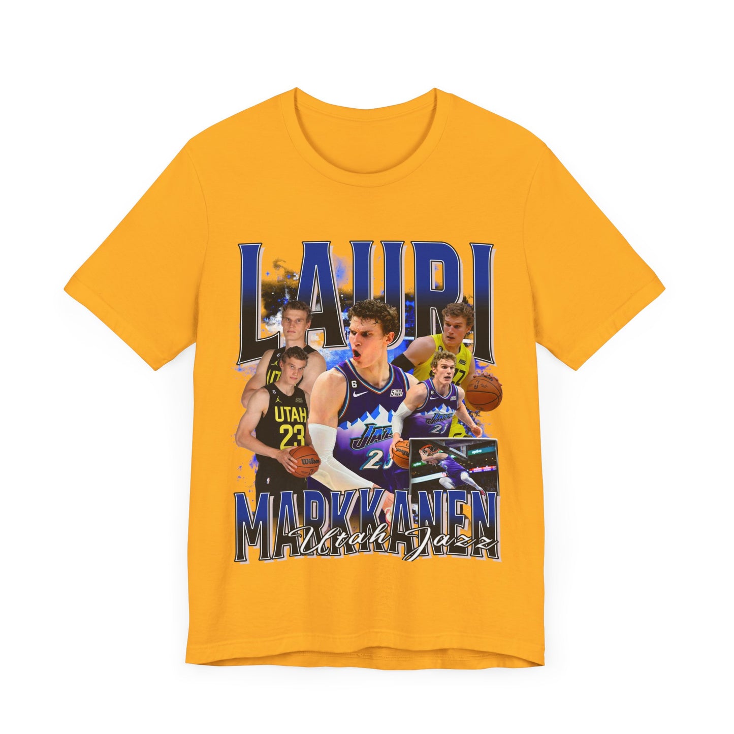 Vintage 90s Basketball Bootleg Style T-Shirt LAURI MARKKANEN Unisex Graphic Tee