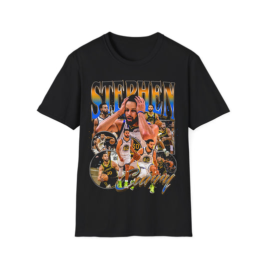 Vintage 90s Basketball Bootleg Style T-Shirt, STEPH CURRY Retro Basketball Shirt Unisex Graphic Tee