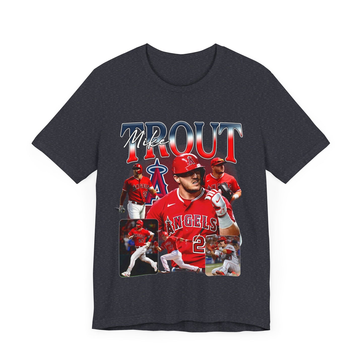 Vintage 90s Baseball Bootleg Style T-Shirt MIKE TROUT 90s Unisex Graphic Tee