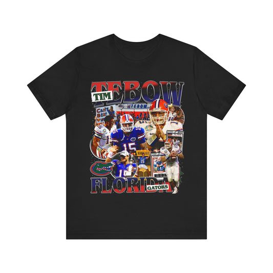 Vintage 90s Football Bootleg Style TShirt TIM TEBOW Unisex Graphic Tee Shirt