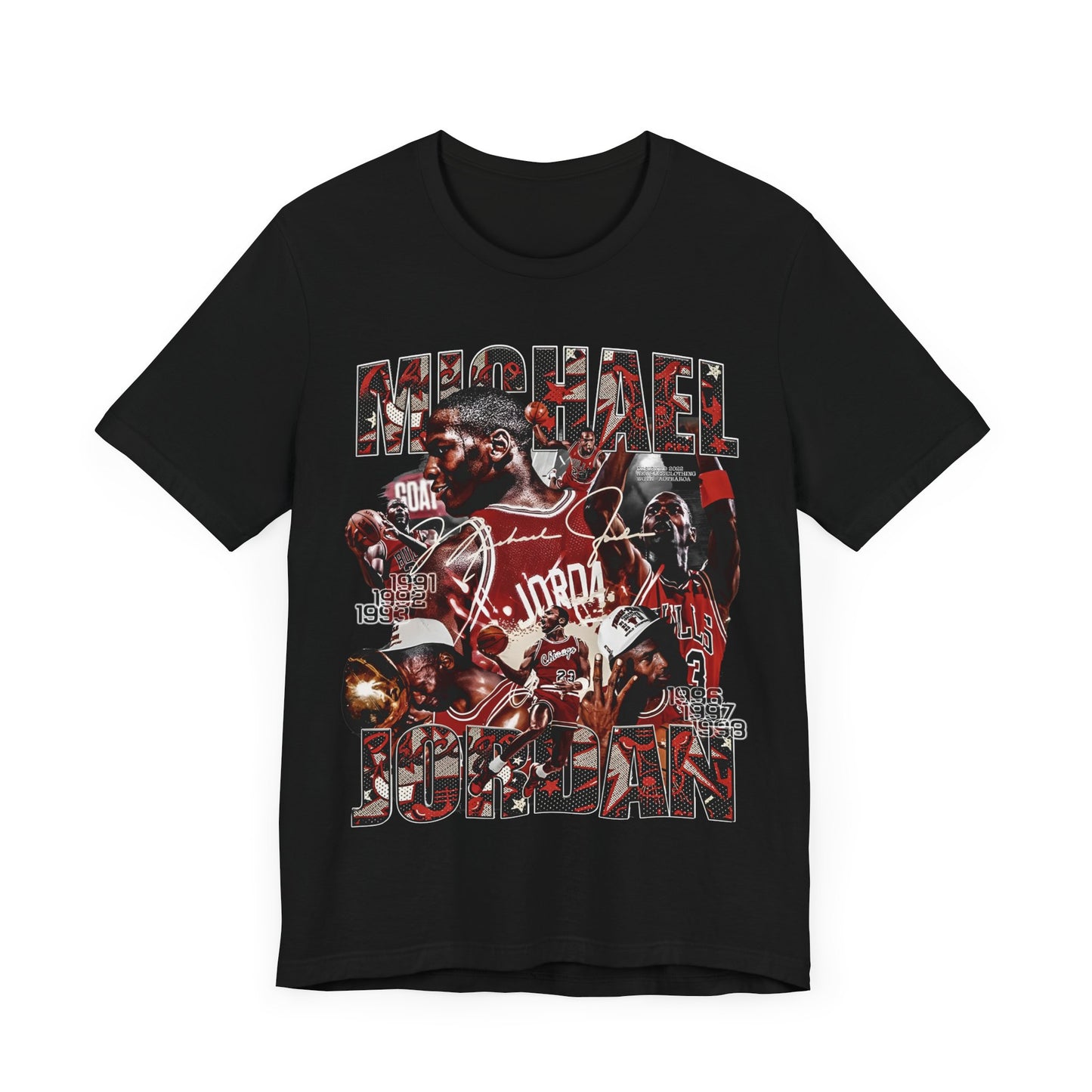 Vintage 90s Basketball Bootleg Style T-Shirt MICHAEL JORDAN 2 Unisex Tee Shirt