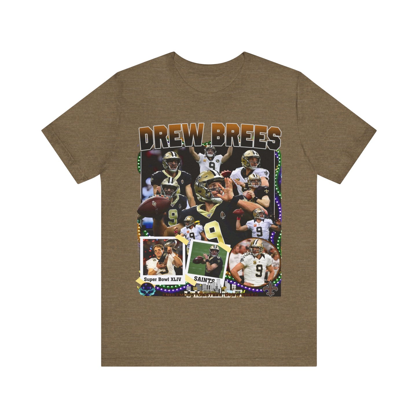 Vintage 90s Football Bootleg Style T-Shirt DREW BREES Unisex Graphic Tee Shirt