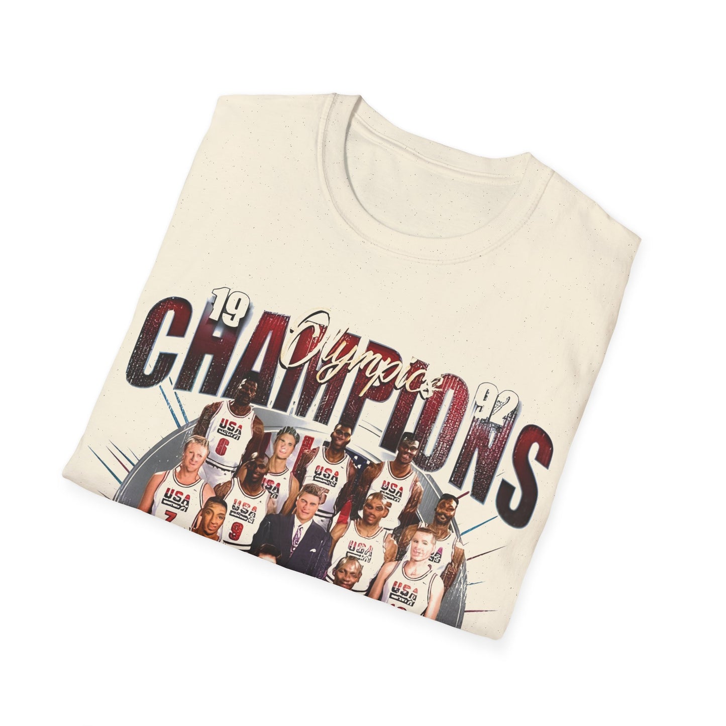 Vintage 90s Basketball Bootleg Style T-Shirt, DREAM TEAM 92 GOLD Retro Basketball Shirt Unisex Graphic Tee