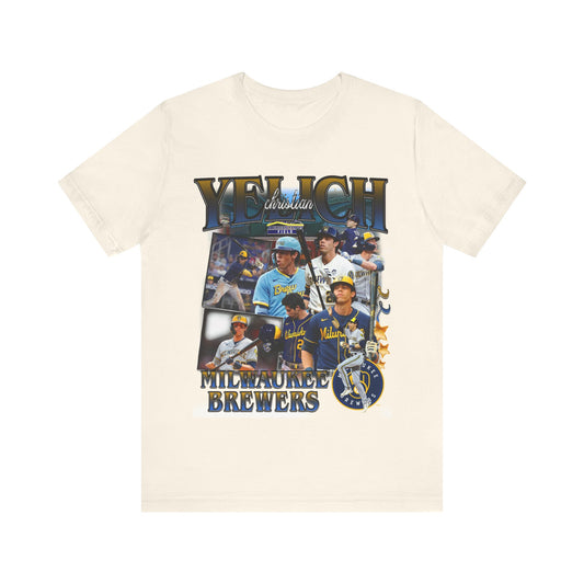 Vintage 90s Baseball Bootleg Style T-Shirt CHRISTIAN YELICH Unisex Graphic Tee
