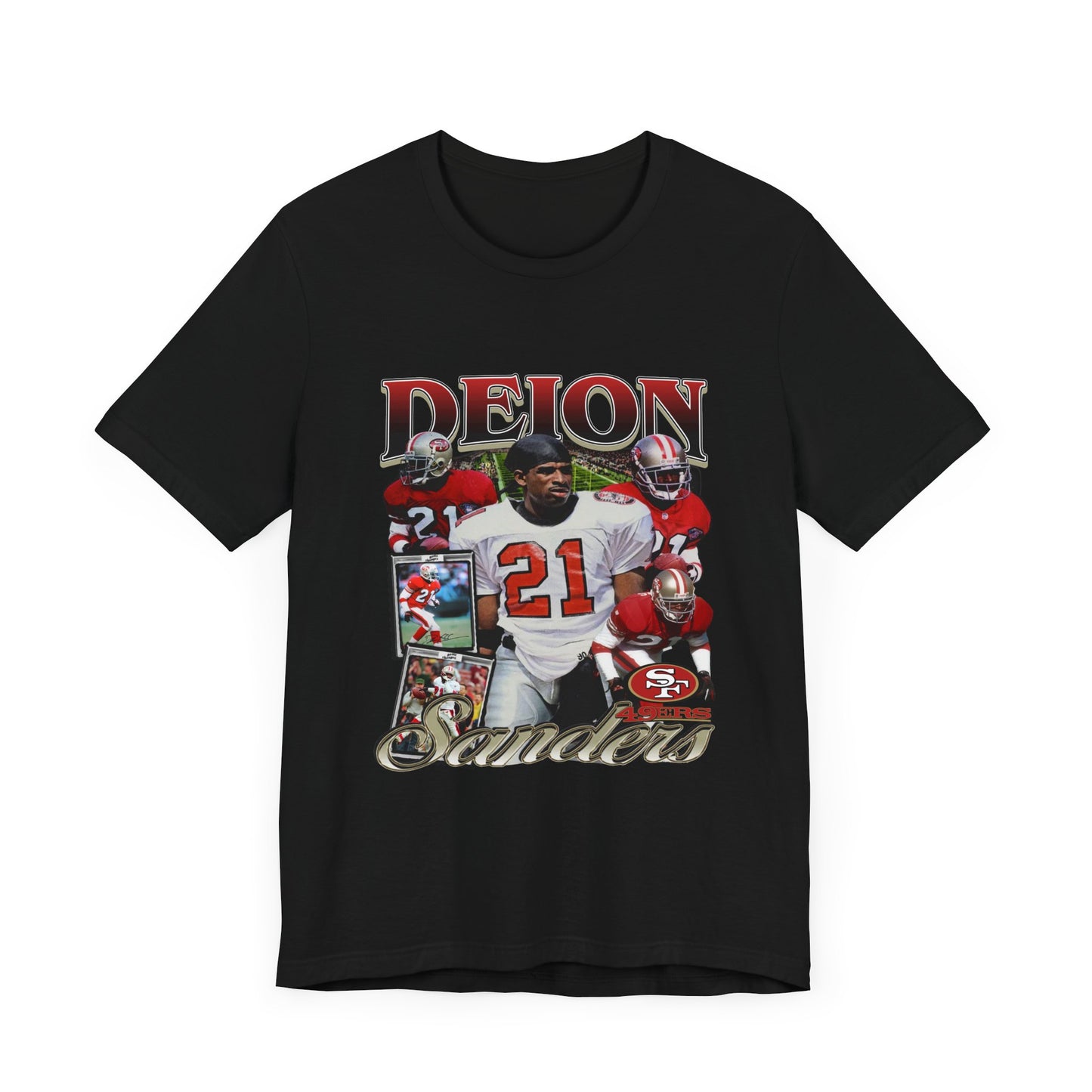 Vintage 90s Football Bootleg Style T-Shirt, DEION SANDERS 49er Unisex Tee Shirt