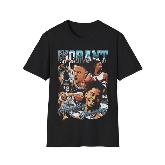 Vintage 90s Basketball Bootleg Style T-Shirt, JA MORANT GRIZZ Graphic Tee, Retro Basketball Shirt Unisex Graphic Tee