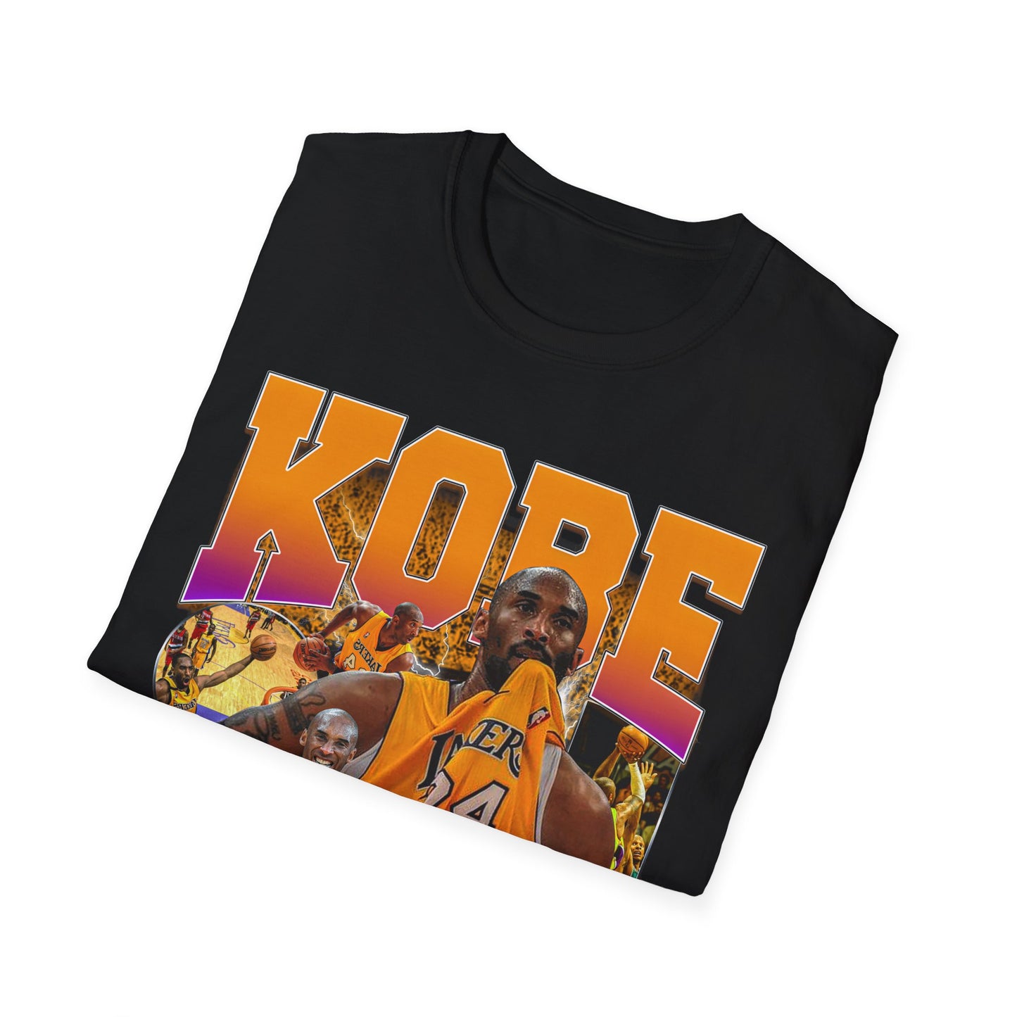 Vintage 90s Basketball Bootleg Style T-Shirt, KOBE BRYANT 24 MAMBA Graphic Tee, Retro Basketball Shirt Unisex Graphic Tee