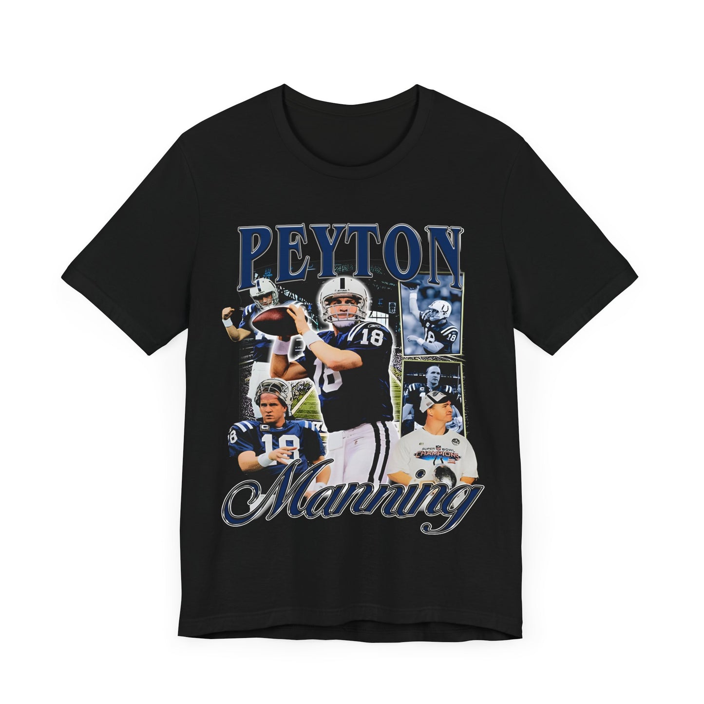 Vintage 90s Football Bootleg Style T-Shirt PEYTON MANNING Unisex Graphic Tee
