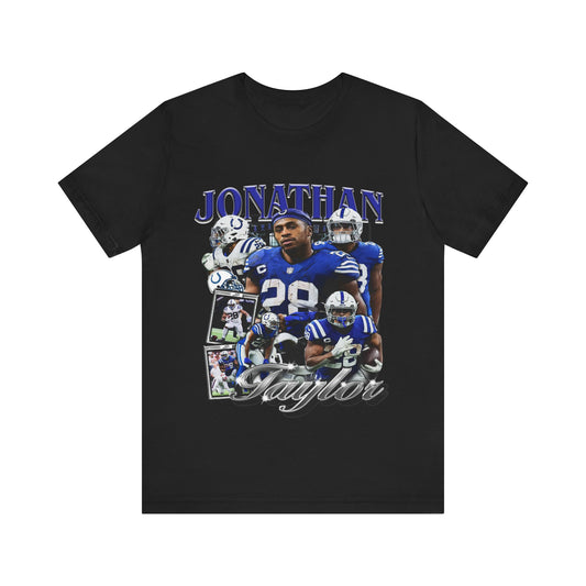 Vintage 90s Football Bootleg Style T-Shirt JOHNATHAN TAYLOR Unisex Graphic Tee