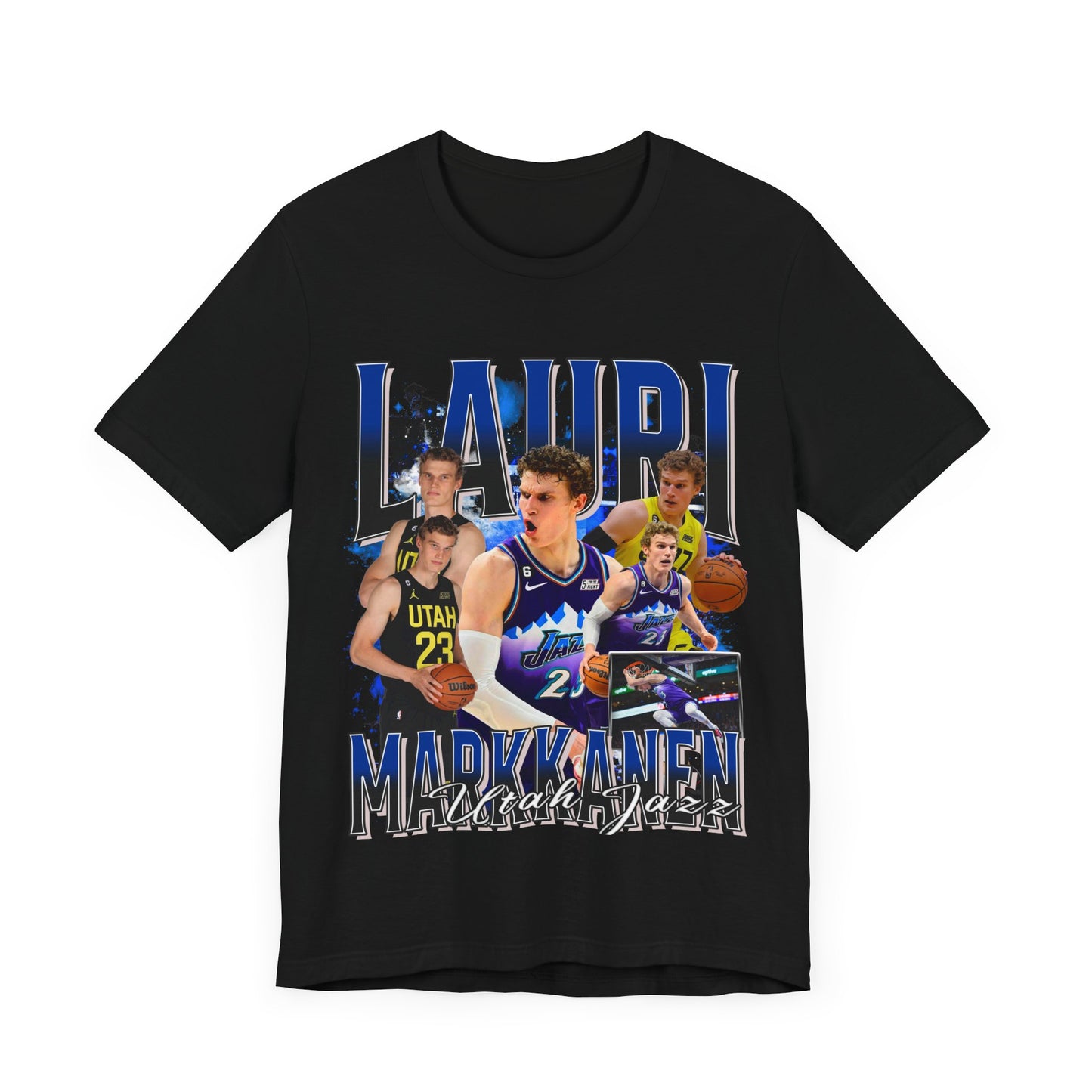 Vintage 90s Basketball Bootleg Style T-Shirt LAURI MARKKANEN Unisex Graphic Tee