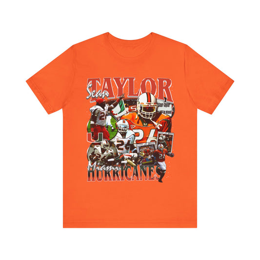 Vintage 90s Football Bootleg Style TShirt SEAN TAYLOR Unisex Graphic Tee Shirt