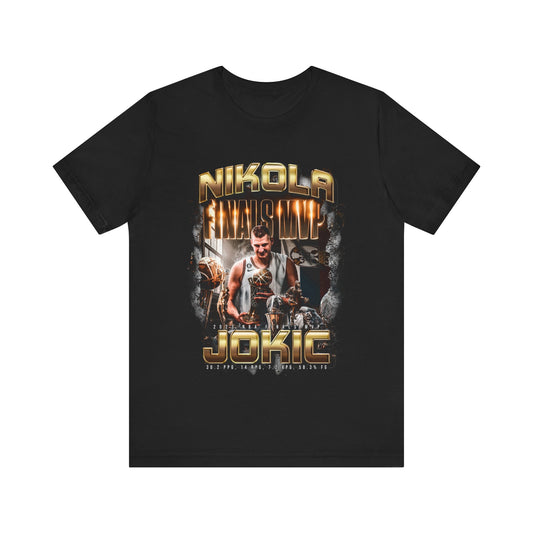 Vintage 90s Basketball Bootleg Style T-Shirt, NIKOLA JOKIC Final MVP Unisex Tee