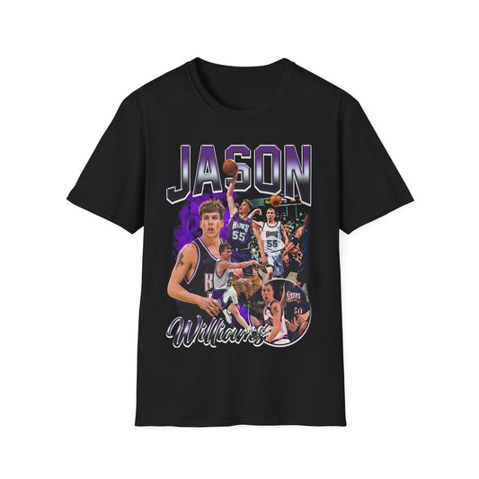 Vintage 90s Basketball Bootleg Style T-Shirt, JASON WILLIAMS JWILL Graphic Tee, Retro Basketball Shirt Unisex Graphic Tee