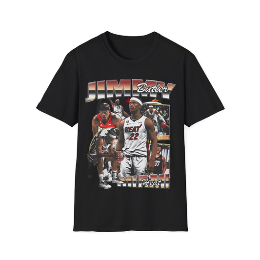 Vintage 90s Basketball Bootleg Style T-Shirt, JIMMY BUTLER MIA Graphic Tee, Retro Basketball Shirt Unisex Graphic Tee