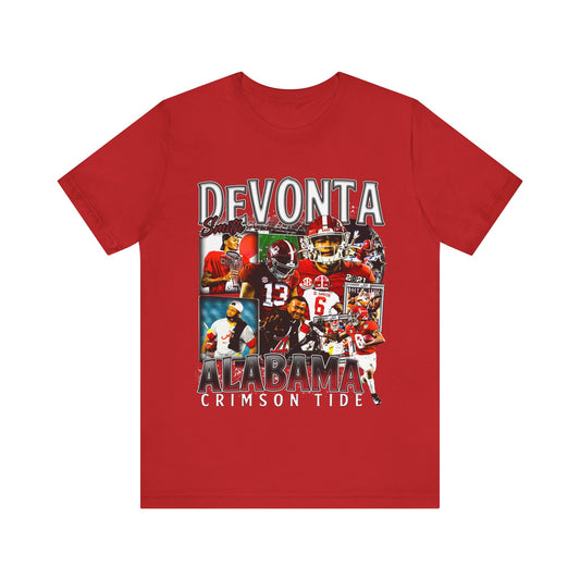 Vintage 90s Football Bootleg Style TShirt DEVONTA SMITH Unisex Graphic Tee Shirt