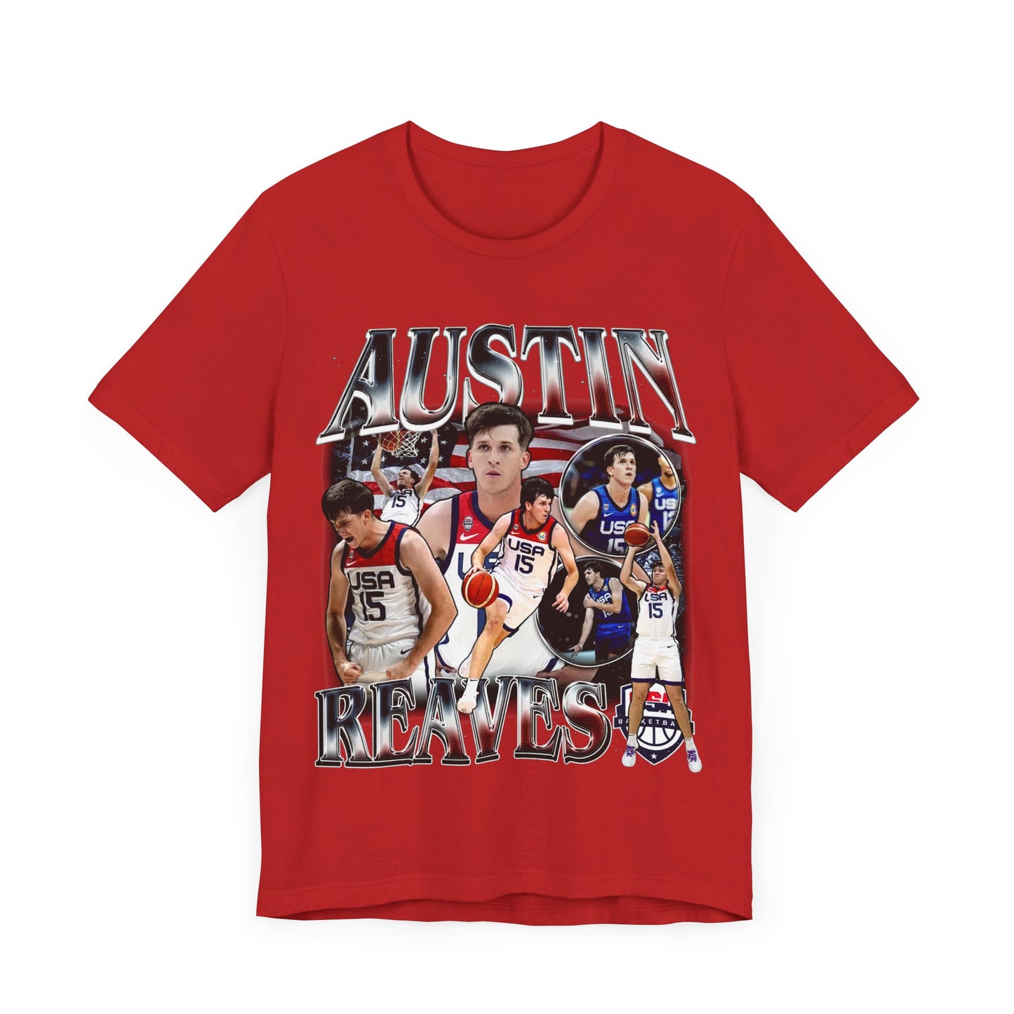 Vintage 90s Basketball Bootleg Style TShirt AUSTIN REAVES USA Unisex Graphic Tee