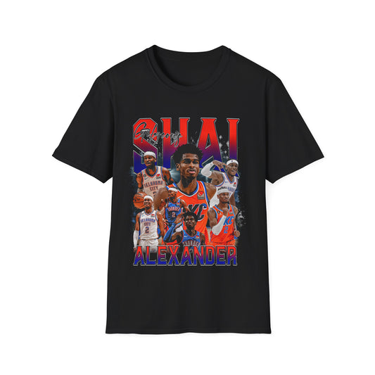 Vintage 90s Basketball Bootleg Style T-Shirt SHAI SGA Graphic Tee, Retro Basketball Shirt Unisex Graphic Tee