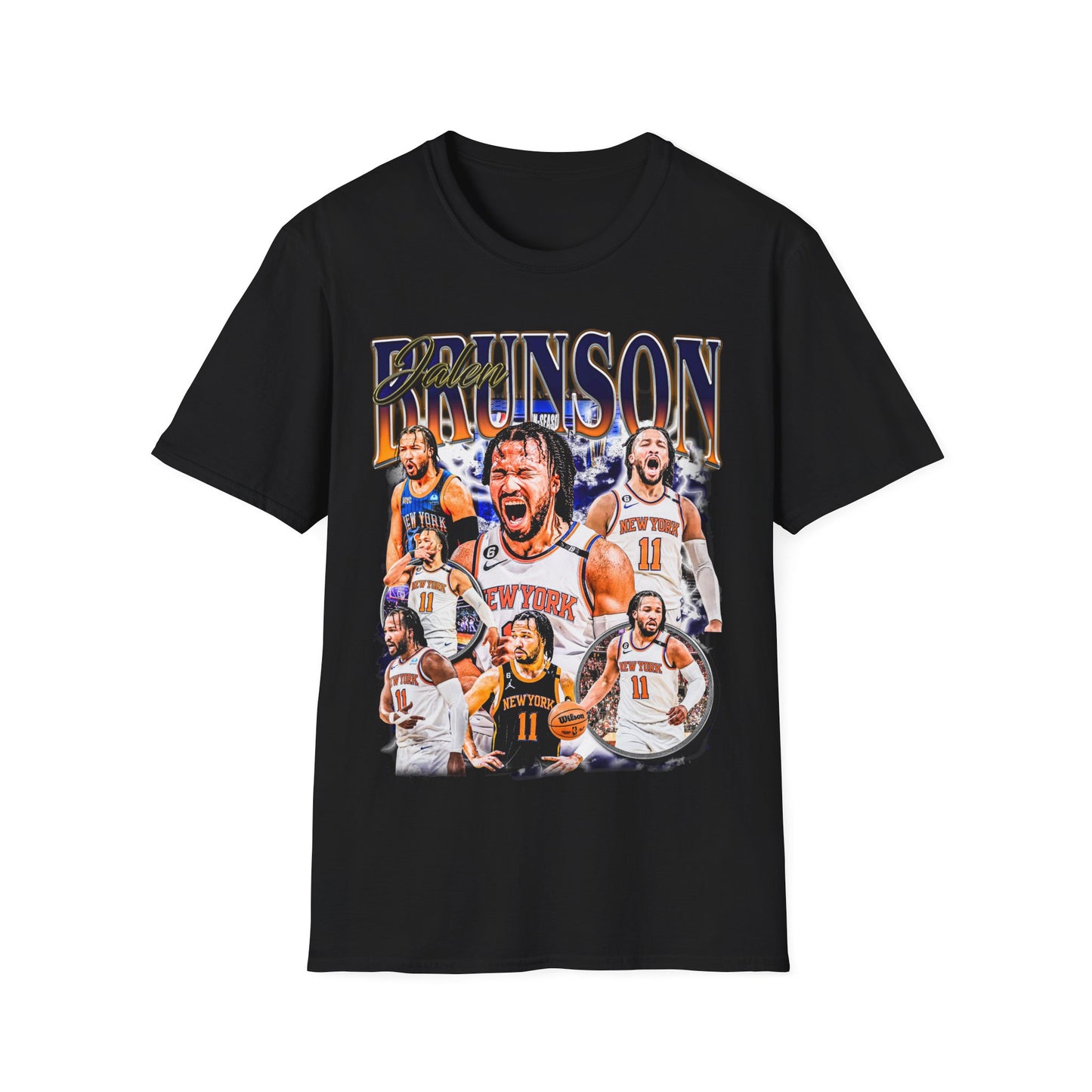 Vintage 90s Basketball Bootleg Style T-Shirt JALEN BRUNSON Graphic Tee, Retro Basketball Shirt Unisex Graphic Tee