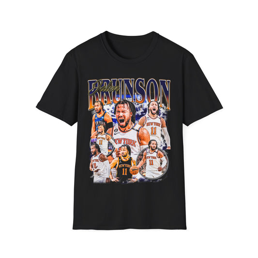 Vintage 90s Basketball Bootleg Style T-Shirt JALEN BRUNSON Graphic Tee, Retro Basketball Shirt Unisex Graphic Tee