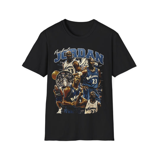 Vintage 90s Basketball Bootleg Style T-Shirt, MJ WIZARD Retro Basketball Shirt Unisex Graphic Tee