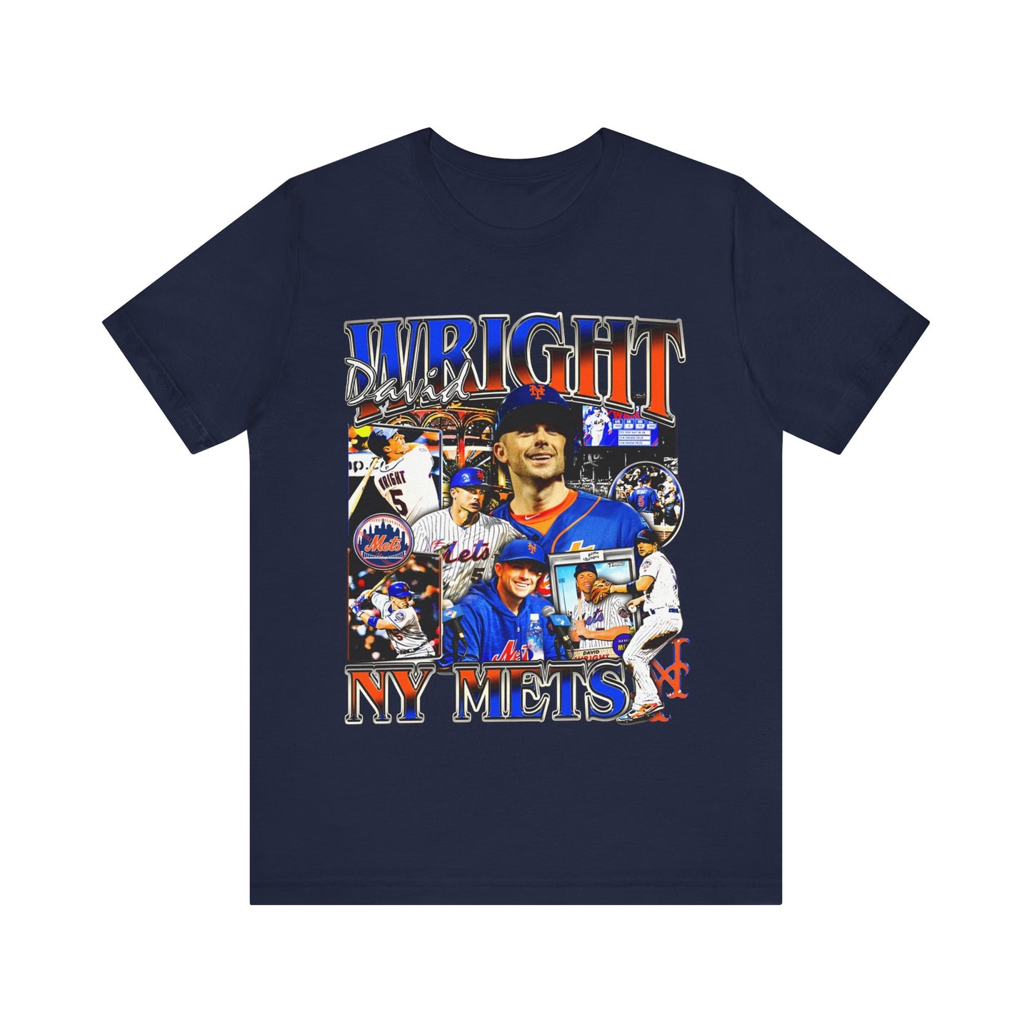 Vintage 90s Baseball Bootleg Style T-Shirt DAVID WRIGHT Unisex Graphic Tee Shirt