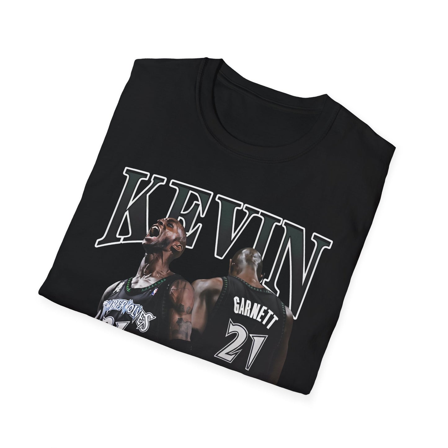 Vintage 90s Basketball Bootleg Style T-Shirt, KEVIN GARNETT KG Graphic Tee, Retro Basketball Shirt Unisex Graphic Tee