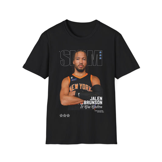 Vintage 90s Basketball Bootleg Style T-Shirt, JALEN BRUNSON SLAM COVER Graphic Tee, Retro Basketball Shirt Unisex Graphic Tee