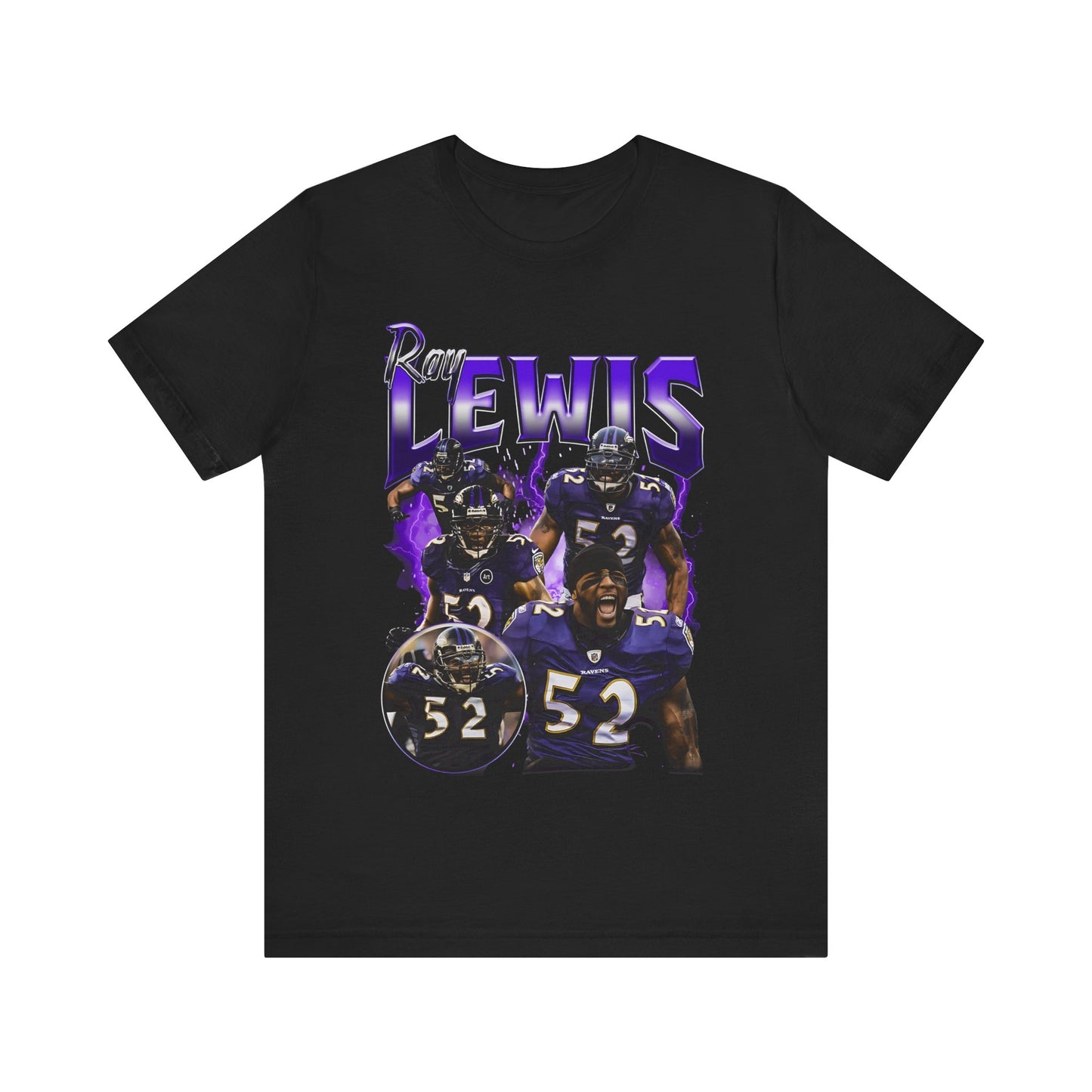 Vintage 90s Football Bootleg Style T-Shirt RAY LEWIS Unisex Graphic Tee Shirt