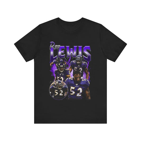 Vintage 90s Football Bootleg Style T-Shirt RAY LEWIS Unisex Graphic Tee Shirt