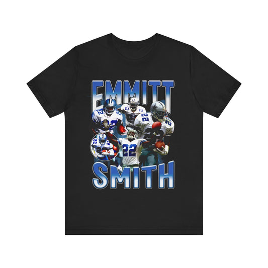 Vintage 90s Football Bootleg Style T-Shirt EMMITT SMITH Unisex Graphic Tee Shirt