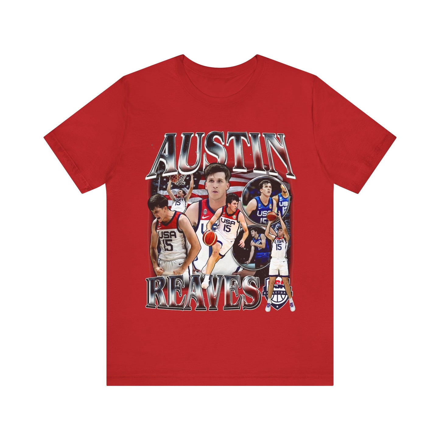 Vintage 90s Basketball Bootleg Style TShirt AUSTIN REAVES USA Unisex Graphic Tee