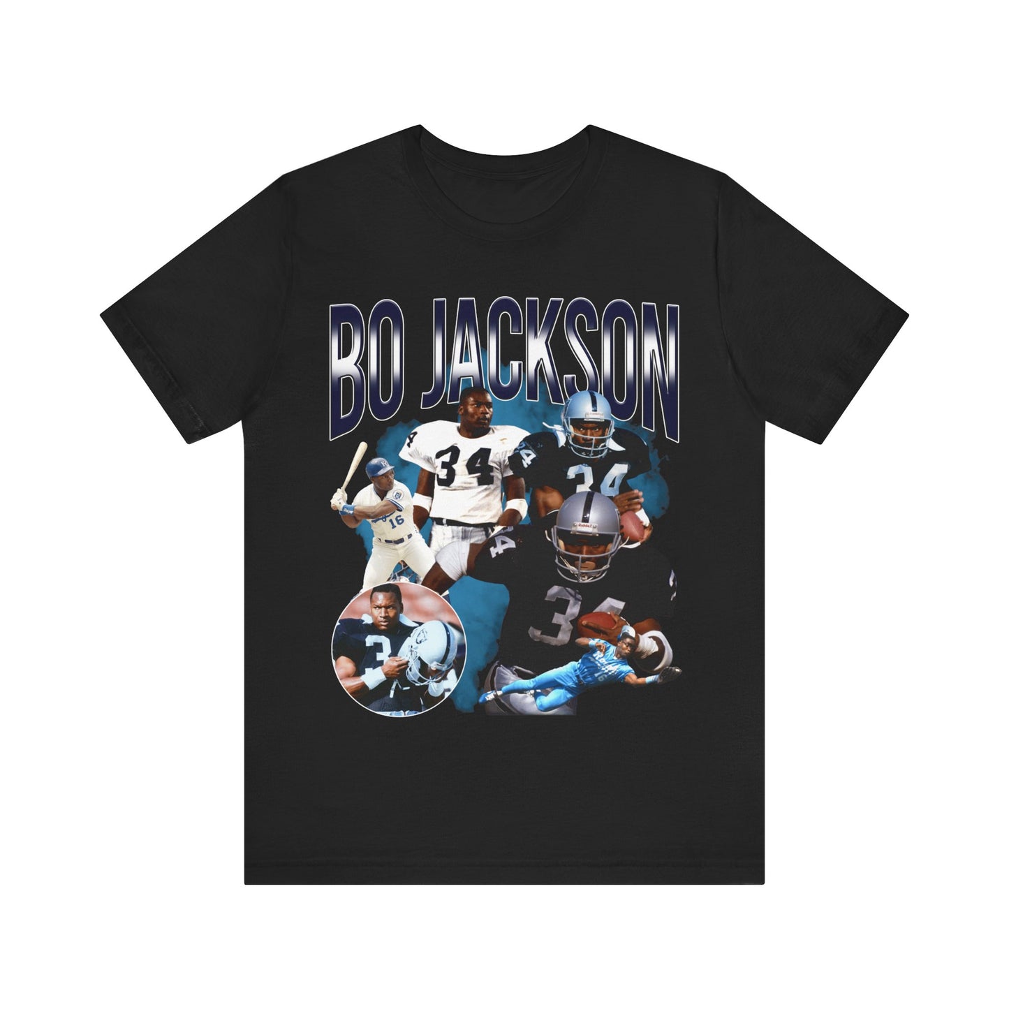 Vintage 90s Football Bootleg Style T-Shirt BO JACKSON Unisex Graphic Tee Shirt